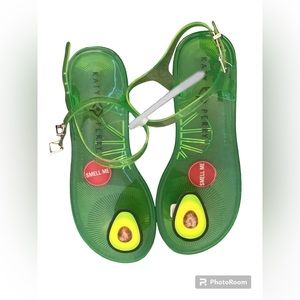 Katy Perry The Geli Avocado sandals Size  6-6.5 NWOB